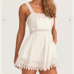 Loveshackfancy Tariah Finafore White Womens Dress size 6 NWT